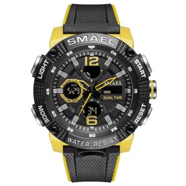 Imagem de Relógio Digital Esportivo Militar à Prova D´água Pretoto Amarelo