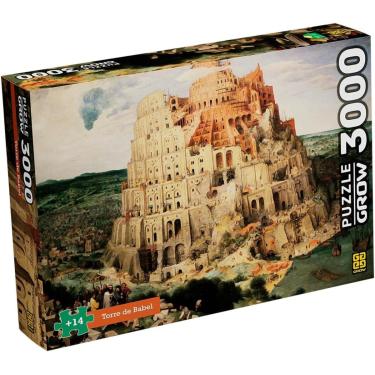 Imagem de Quebra Cabeça 3000 Peças Torre De Babel - Grow 04595