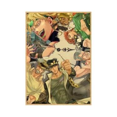 Imagem de Pôsteres Vintage JoJo 2025 Anime JoJo's Bizarre Adventure Arte De Pare