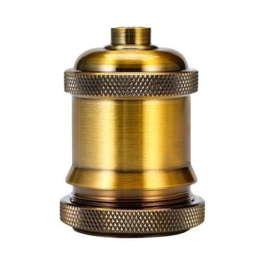 Imagem de Suporte De Lâmpada De Metal Cobre E27 Estilo Industrial Retrô, 3 Peças