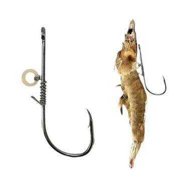 Imagem de Ganchos Para Camarão Vivo, Pacote Com 5-10 Ganchos Fixos Para Pesca - 