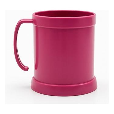 Imagem de Copo Caneca Infantil Plástico Ergonômica 310ml Ideal para Sucos e Leit