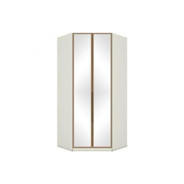 Imagem de Guarda Roupa Closet De Quarto De Canto Oblíquo Seletto Mc06 C- 2 Portas E 3 Gavetas C- Espelho Areia-jequitibá - Henn