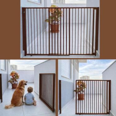 Imagem de Portão de Segurança para Crianças e PET em ALumínio Largura Regulável 