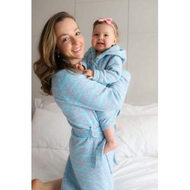 Imagem de Roupão Feminino Longo Soft - Sogni Belli, G, Estampa coração