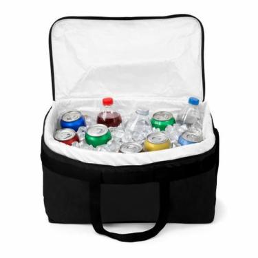 Imagem de Bolsa Térmica 40 Litros Reforçada Praia/camping/ Pesca Preto - TDECOR 