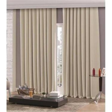 Imagem de Cortina Trilho Suiço Blackout Palha 5.40 X 2.60