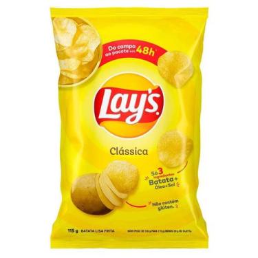 Imagem de Batata Frita Lisa Clássica Lays 115g - Lay'S, 115g, Clássica
