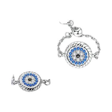 Imagem de Anel Feminino De Prata Esterlina 925 Com Caveira, Laço, Coroa, Coração