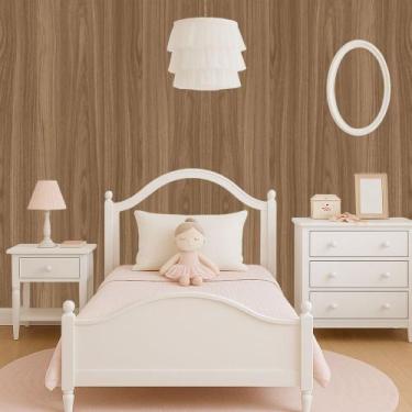 Imagem de Papel de Parede Adesivo Autocolante Decorativo Imitação Madeira 5 METR