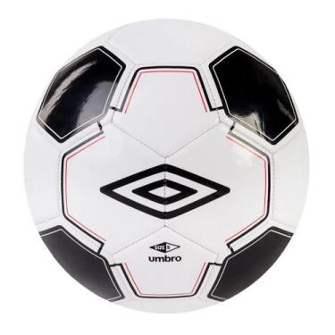 Imagem de Bola Futebol de Campo Umbro Clássico Costurada Adulto, Branco, Preto, 