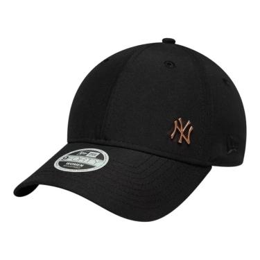 Imagem de Boné New Era Feminino 9FORTY New York Yankees Metal Preto-Feminino