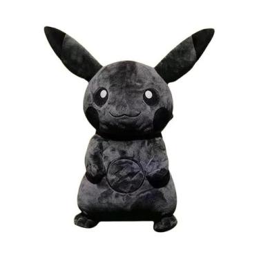 Imagem de Pelúcia Pikachu Escura De 30CM, Brinquedo Kawaii De Anime, Almofada Ma