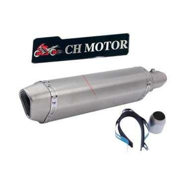 Imagem de Escapamento Universal De 38-51mm Para Motocicletas, ATV E Motos De Rua