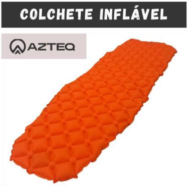 Imagem de Colchonete Inflável Camping Trilha Acampamento Confortável Lazer Viage