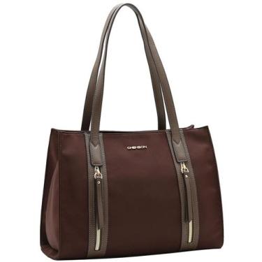 Imagem de Bolsa Tote Microfiber - Alça de Ombro - Chenson 3185450 - Café