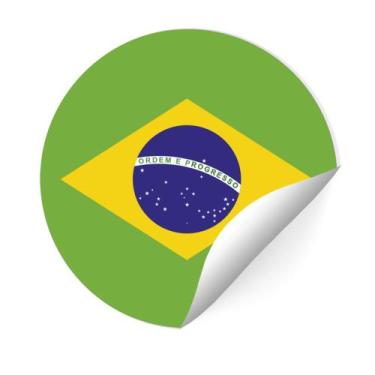 Imagem de Adesivo Redondo Copa do Mundo para Personalizar  Lembrancinha Futebol 