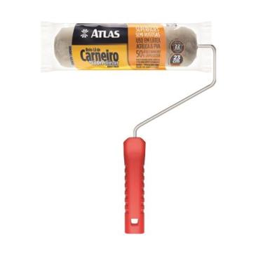 Imagem de Rolo de Lã Mista com Garfo 23cm - Atlas. - PINCEIS ATLAS