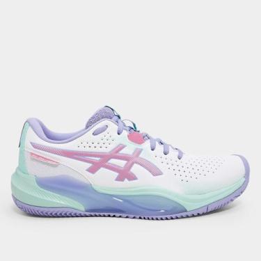 Imagem de Tênis Asics Gel-Challenger 15 Clay Feminino, Branco, Roxo, 36