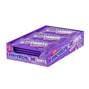 Imagem de Chiclete Mentos Cool White Blue Raspberry X8,5g Embalagem com 15 Unida
