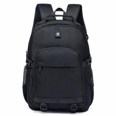 Imagem de Mochila Champion Original Preta Reforçada Trabalho Bolsos Espaçosa Masculina-Masculino