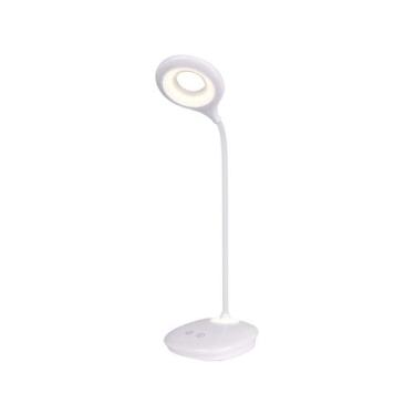 Imagem de Luminária de Mesa LED 3 Intensidades - Touch Recarregável Branca Black