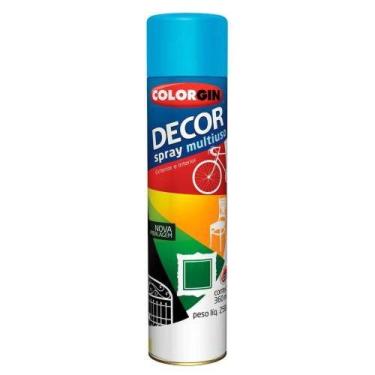 Imagem de Spray Decor Multiuso Azul Médio 360ml - Colorgin - Uso Interno E Exter