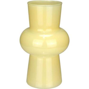 Imagem de Vaso Decorativo Enfeite Casa Eclipse Home&co Leitoso Vidro 20x12x12cm 