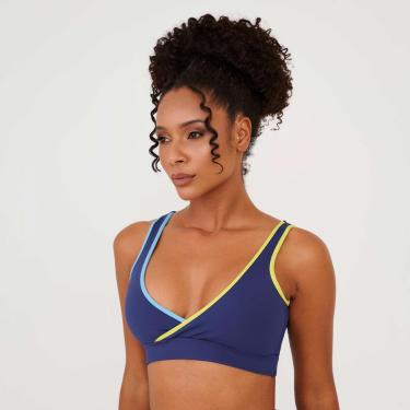 Imagem de Top Zouk Azul Marinho Astral Poliamida Com Bojo Donna Carioca-Feminino