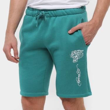 Imagem de Bermuda Moletom Ed Hardy Tiger Masculina-Masculino