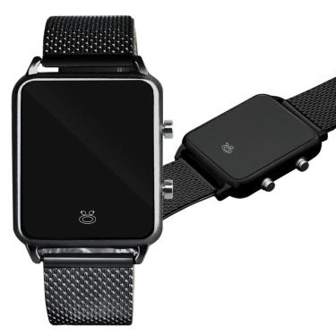 Imagem de Relogio Digital Feminino Preto ajustável pulseira silicone RLA15-Feminino