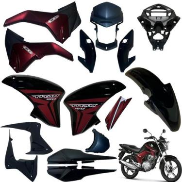 Imagem de Kit Carenagem Cg Titan 150 Modelo 2014 / 2015 Completo Já Adesivado - 