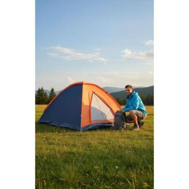 Imagem de 2x Barraca Camping 4 Pessoas Impermeável Aventura Leve - Congratulatio