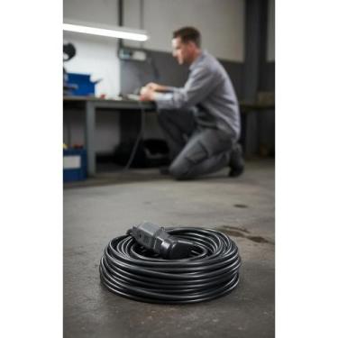 Imagem de 2x Extensão Elétrica 30m Cabo PP 10A Preto 127/220V Reforçad - Congrat