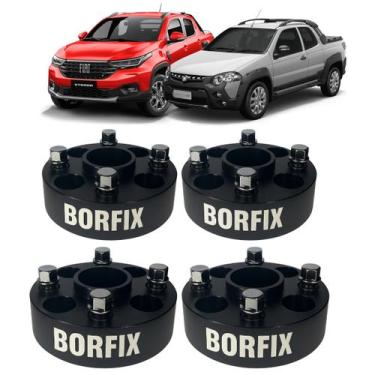 Imagem de Kit 4 Espaçador de rodas 38mm Fiat Strada Todos os Modelos - Borfix