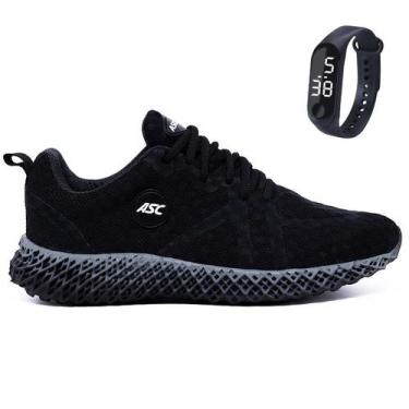 Imagem de Tênis Feminino Para Academia Caminhada Sola Reta Com Relógio GT3 - CWB