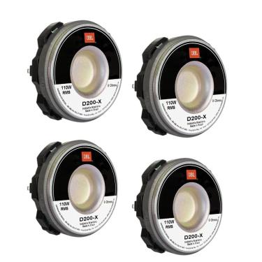 Imagem de Kit 4 Driver JBL D200-X Fenólico 110W RMS 8 Ohms