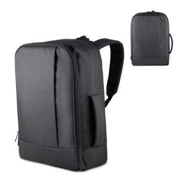 Imagem de Mochila Pasta Executiva Notebook 15.6 Engate de Viagem Preta - King Mi