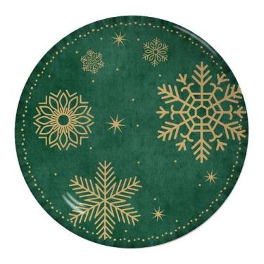Imagem de Jogo de Pratos Raso Christmas Flake Natal Alleanza 6pçs