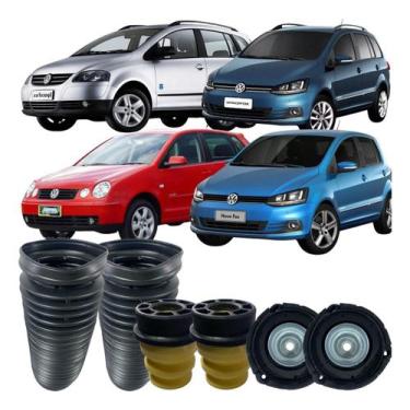 Imagem de Par Coxim Batente Coifa Amortecedor Polo Spacefox Fox - PRO AUTO