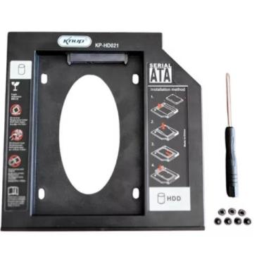 Imagem de Kit 8 Adaptador De Hd Ssd Sata 2.5 Gaveta Notebook 9,5mm - Knup