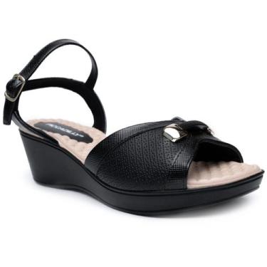Imagem de Sandália Piccadilly Conforto Detalhe Feminina - Preto, 36