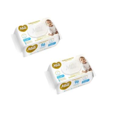 Imagem de Kit 2 Toalha Umedecida Mili Love & Care 96 Unidades - Mili