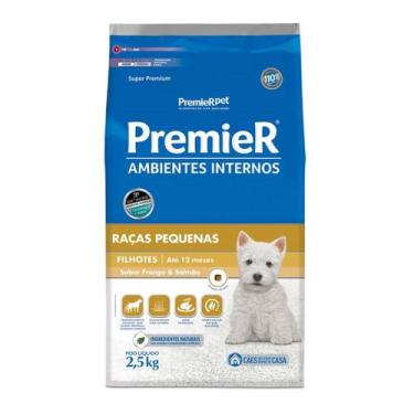 Imagem de Ração Premier Ambientes Internos Cães Filhotes Pequena 2,5 Kg - PREMIE