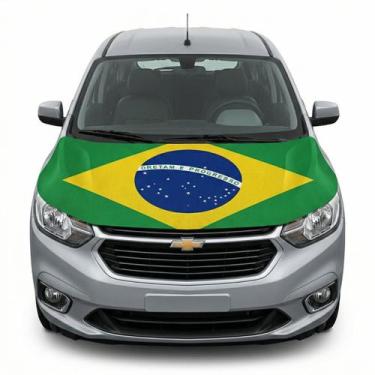 Imagem de Bandeira Do Brasil Para Capo De Carro Com Elástico 150x100 - Look Moda