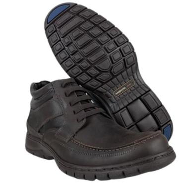 Imagem de Sapato Social Masculino Original Anatomic Gel Couro Mustang Brown Fura