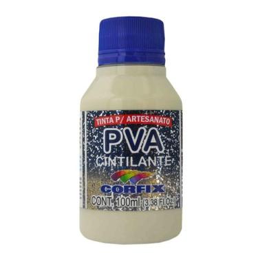 Imagem de Tinta Pva Cintilante 100ml Corfix p/ Mdf Gesso 311 Areia