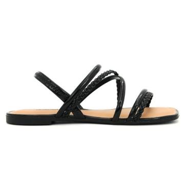Imagem de Sandalia Feminina Dakota Original Rasteirinha Elastico 352, 36, Preto