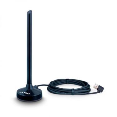 Imagem de Antena interna/ externa aquário dtv-100p vhf/ uhf/ fm/ hdtv/ 4k cabo 2