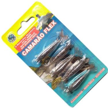 Imagem de Isca Camarão Artificial Flex de 5,5cm - embalagem c/ 5 iscas - Flex Is